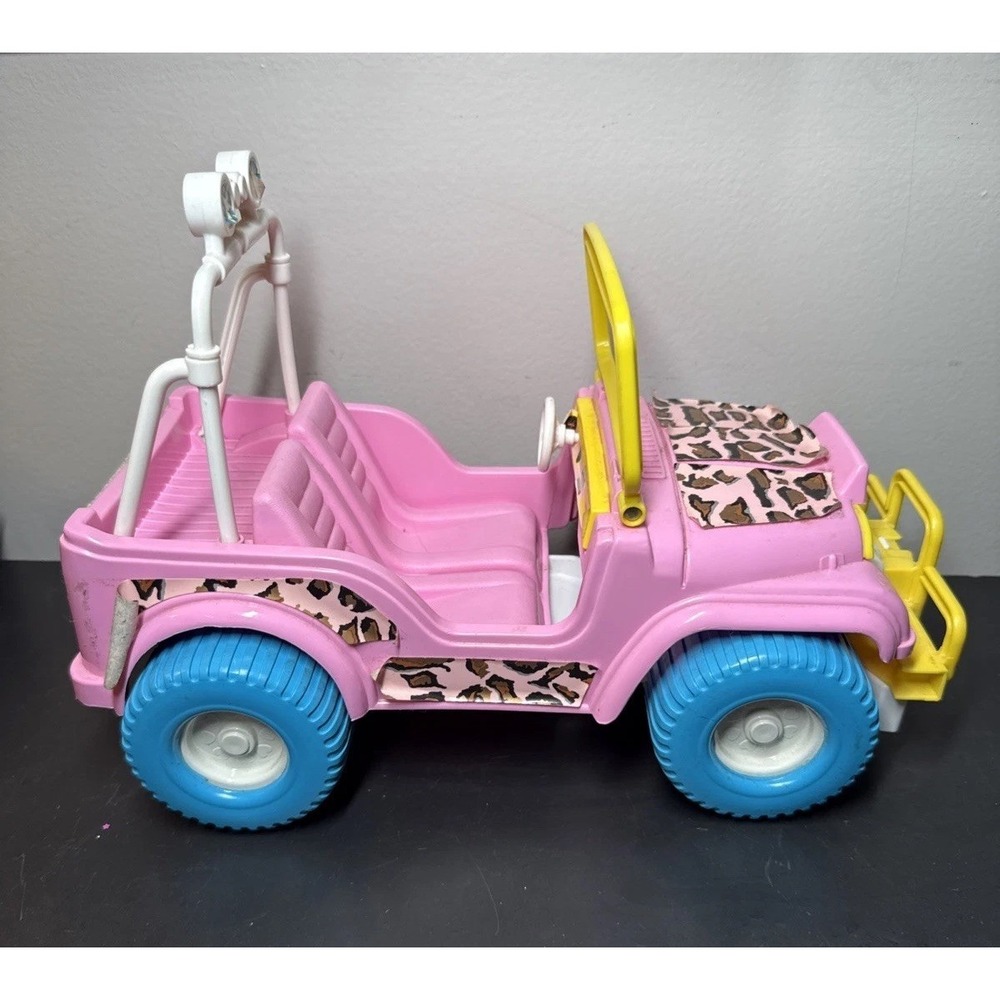 Barbie Jeep Safari‎ Animal Lovin' Pink Leopard Print Mattel Vintage 1988